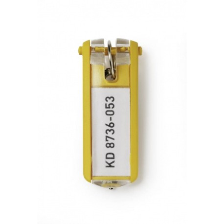 DURABLE Schlüsselanhänger Key Clip 6 Stück gelb