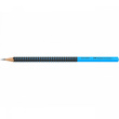 FABER-CASTELL Bleistift Grip 2001 Two Tone sw/blau 12er