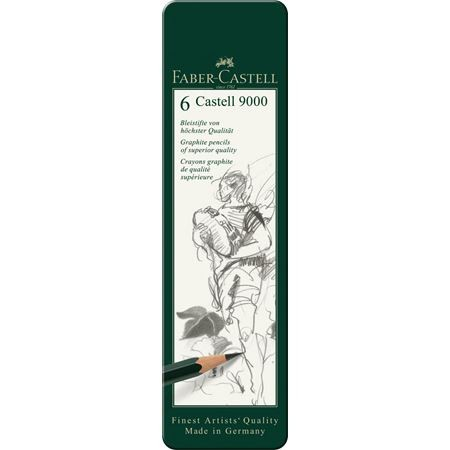 FABER-CASTELL Bleistift Castell 9000 6er Etui