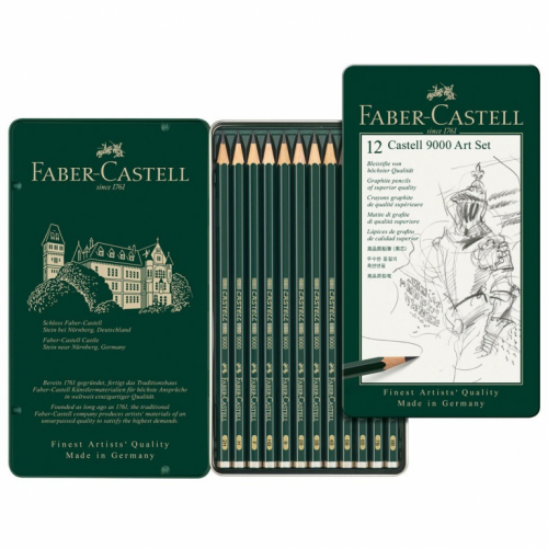 FABER-CASTELL Bleistift Castell 9000 12er Art Set