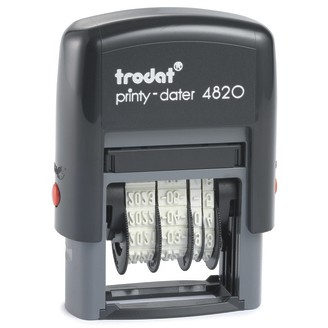 trodat Datumstempel Printy ISO schw+Kissen schw 4820