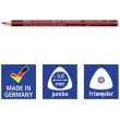 STAEDTLER Bleistift Tradition Jumbo HB Dreikantform 2Stk. retail