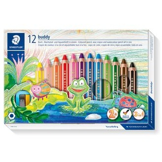 STAEDTLER Buntstift Noris jun 12ST 3in1 + Spitzer