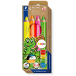 STAEDTLER Buntstifte Noris junior neon 4 Farben + Spitzer