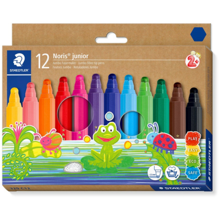 STAEDTLER Fasermaler Noris junior Jumbo 12er-Set retail