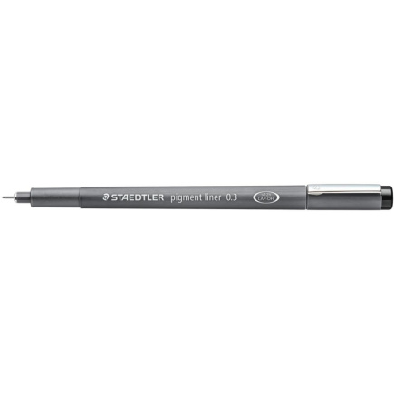 STAEDTLER pigment liner 0.3mm schwarz 10 Stück