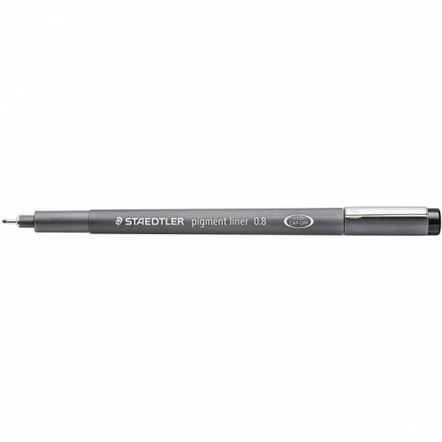 STAEDTLER pigment liner 0.8mm schwarz 10 Stück