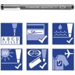 STAEDTLER pigment liner 0.5mm rot