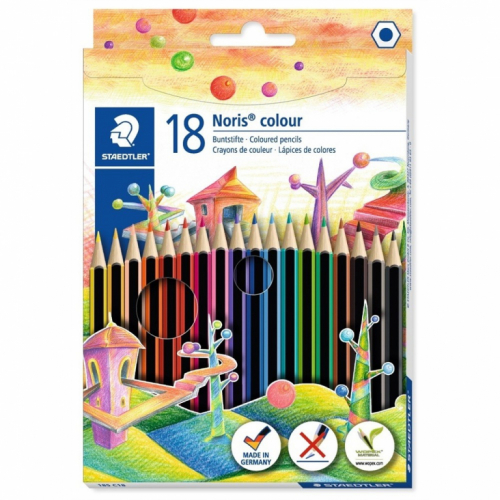 STAEDTLER Buntstift Noris colour 18 Dreikantform 3 mm