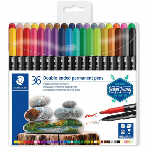 STAEDTLER Fasermaler D.spitze permanent 36ST