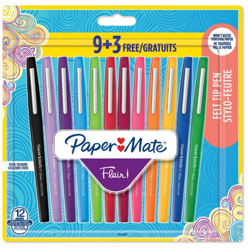 PAPER MATE Faserschreiber Flair 12er M 0.7 mm Blister