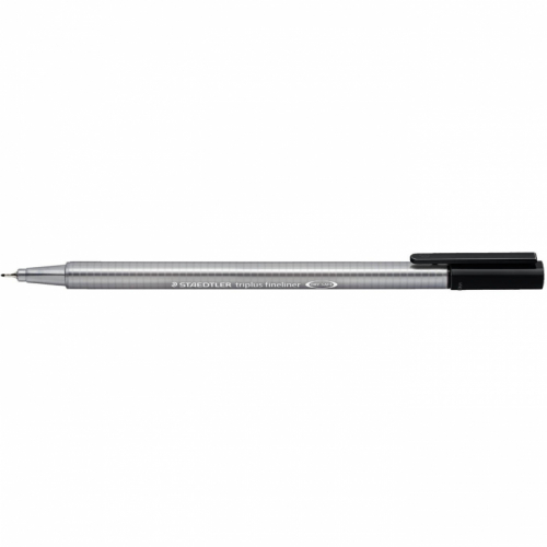 STAEDTLER Fineliner triplus schwarz 4er-Set retail