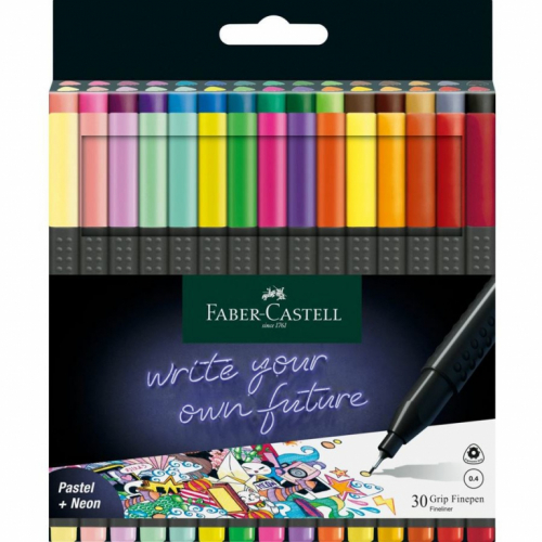 FABER-CASTELL Finepen Grip 0.4 30er Etui