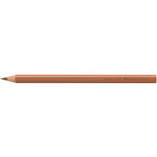 FABER-CASTELL Buntstift Jumbo Grip Nussbraun 12er
