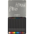 FABER-CASTELL Buntstifte Black Edition 24er Metalletui