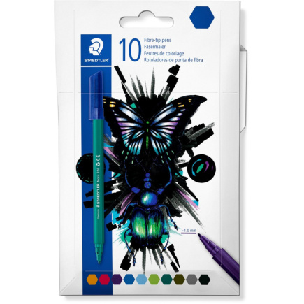 STAEDTLER Fasermaler cool & cute 10er-Set im Kartonetui retail