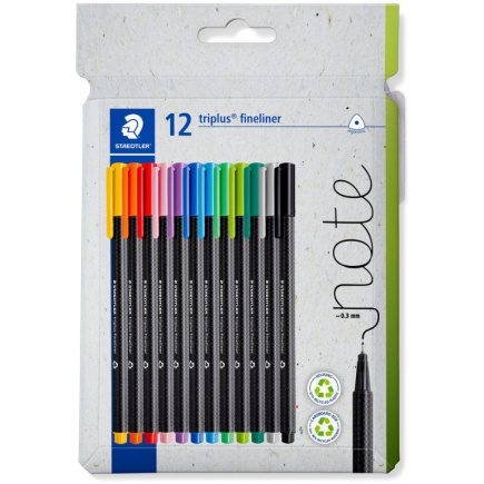 STAEDTLER Fineliner triplus rPP. 12STück