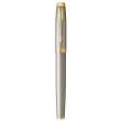 PARKER Füller IM Premium Warm Silver F Blau Geschenkbox