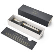 PARKER Füller IM Premium Warm Silver F Blau Geschenkbox