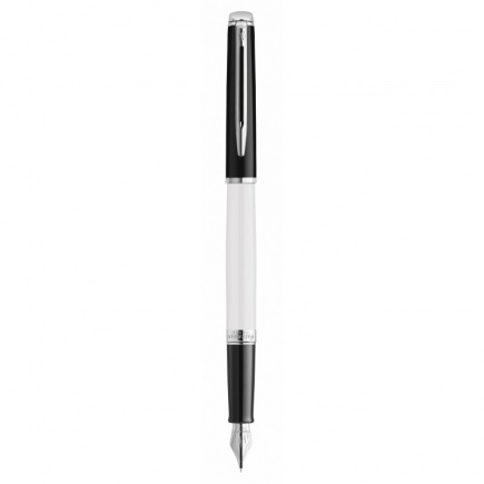 WATERMAN Füllfederhalter Hémisphère Blocking BW C.C.Blau F Geschenkbox