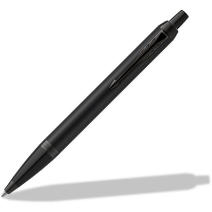PARKER Kugelschreiber IM Achromatic Rings Black PVD M Blau Geschenkbox
