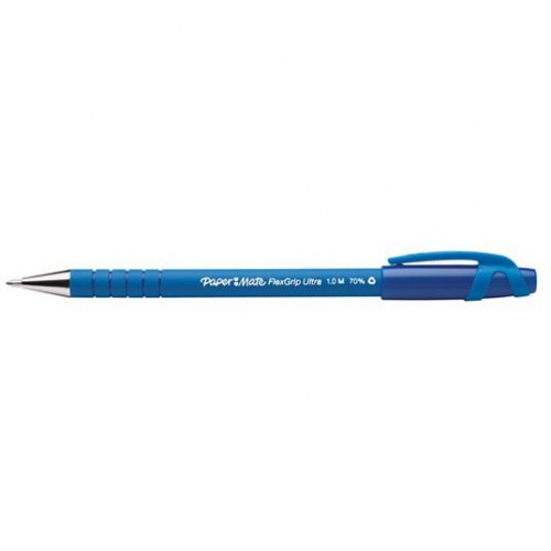 PAPER MATE Kugelschreiber Flexgrip Ultra Stick M Blau 12Stk