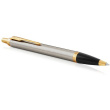 PARKER Kugelschreiber IM Brushed Metal M Blau Geschenkbox