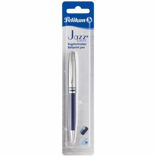 Pelikan Drehkugelschreiber Jazz Classic Metall dunkelblau Blister