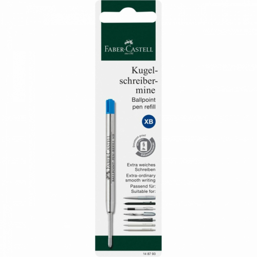 FABER-CASTELL Kugelschreibermine blau XB in BK 5er