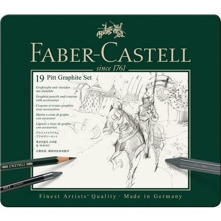 FABER-CASTELL Set Pitt Graphite medium Metalletui