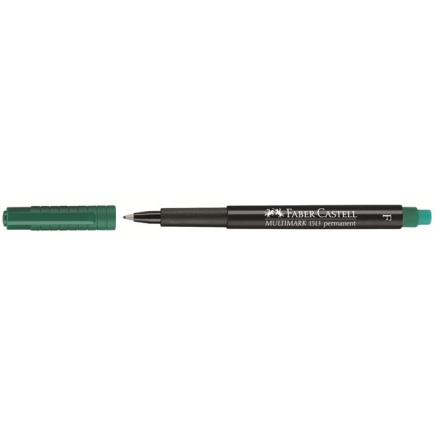 FABER-CASTELL Marker Multimark permanent F grün 10Stk.
