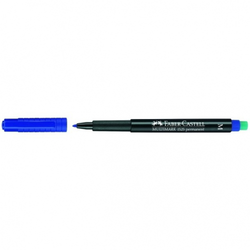 FABER-CASTELL Marker Multimark permanent M blau