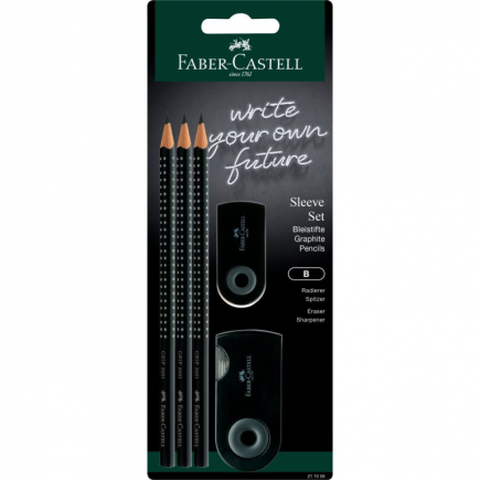 FABER-CASTELL Sleeve Set groß schwarz