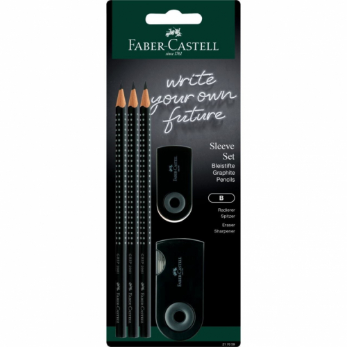 FABER-CASTELL Sleeve Set groß schwarz