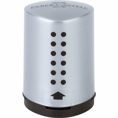 FABER-CASTELL Einfachspitzdose Grip 2001 Mini silber