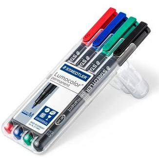 STAEDTLER Folienstift Lumocolor M perm 4St