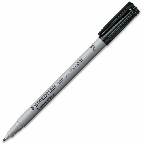 STAEDTLER Folienstift Lumocolor non-perm F schwarz 10 Stück