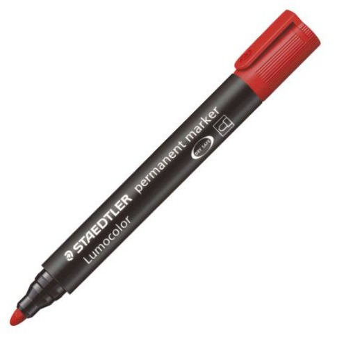 STAEDTLER Marker Lumocolor perm rot 10 Stück