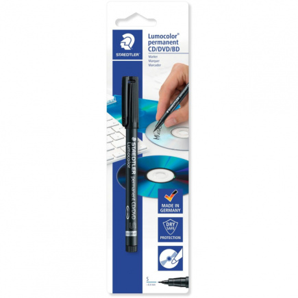 STAEDTLER Marker Lumocolor CD/DVD schwarz Blister 10 Stück