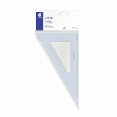 STAEDTLER Zeichendreieck 26cm 60/30 Gr. tr.bl
