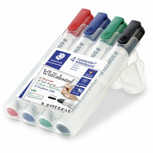 STAEDTLER Whiteboardmarker Lumocolor 4St Box 21265375