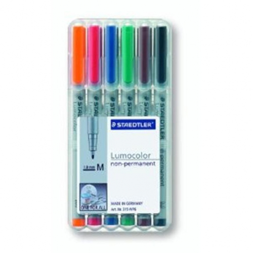 STAEDTLER Folienstift Lumocolor M nonperm 6St