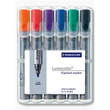 STAEDTLER Flipchartmarker Lumocolor 6St Box 21265394