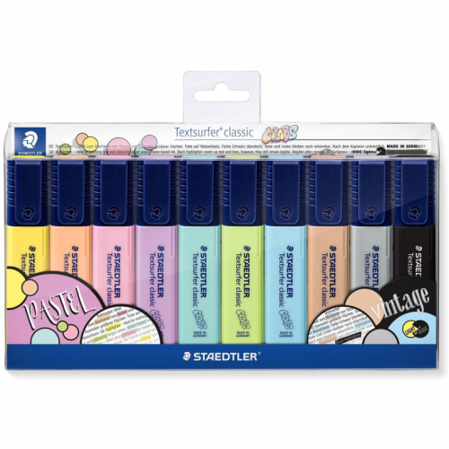 STAEDTLER Textmarker Textsurfer classic pastel 10er-Set retail