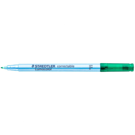 STAEDTLER Folienstift Lumocolor correc F grün 10 Stück