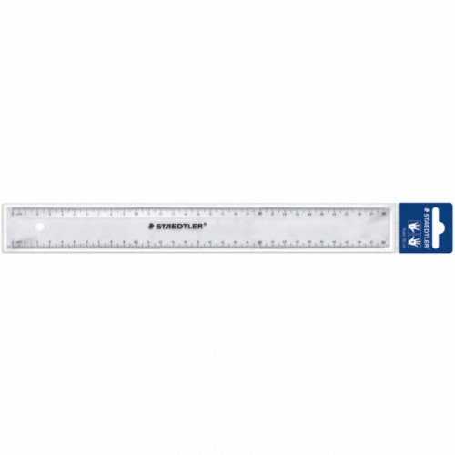 STAEDTLER Lineal 30cm Kunstst. transp.