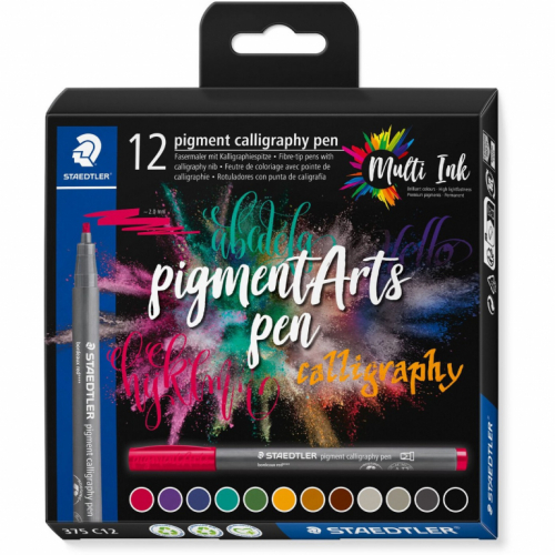 STAEDTLER MultiInk Pigment Arts calligraphy pen 12er-Set retail