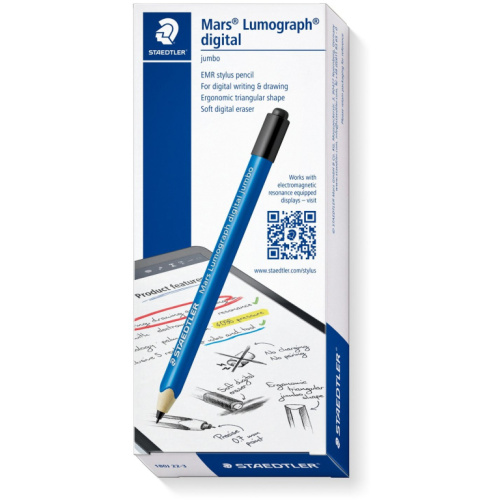 STAEDTLER Mars Lumograph digital Jumbo 100% PEFC + 5 Spitzen