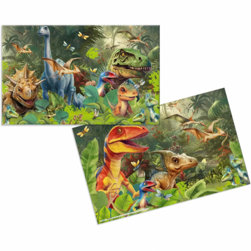 HERMA Schreibunterlage Karton Dino World 55x35 3Stk