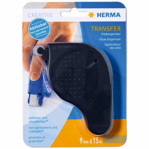 HERMA Klebespender Transfer ablösbar schwarz 15 m
